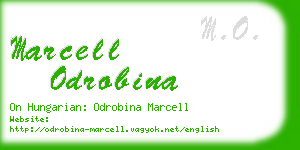 marcell odrobina business card